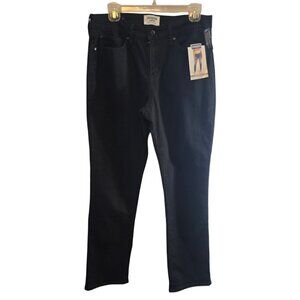 DENIZEN LEVI'S WOMENS BLACK MID RISE STRETCH JEANS SIZE 12 WAIST 31 X 30 NWT